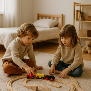 laten zien dat mensen met kinderen meer spullen hebben